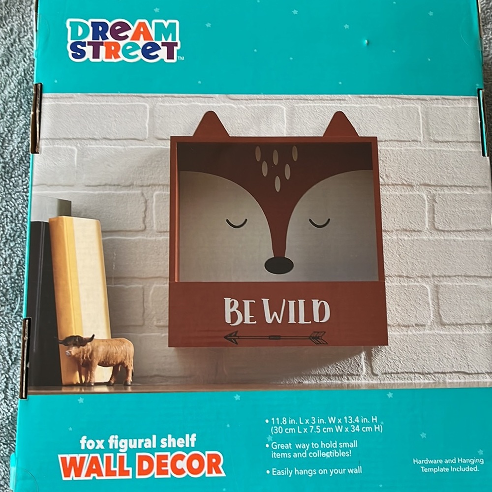 Fox figural shelf WALL DECOR